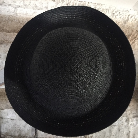 Talbots Vintage Boho Black Sun Hat Flexible Brim - Picture 2 of 7